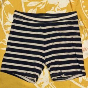 Girls Stripped Cartwheel Shorts, Size Medium